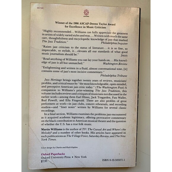 Jazz Heritage, by Martin Williams (Oxford University Press) - Picture 6 of 9